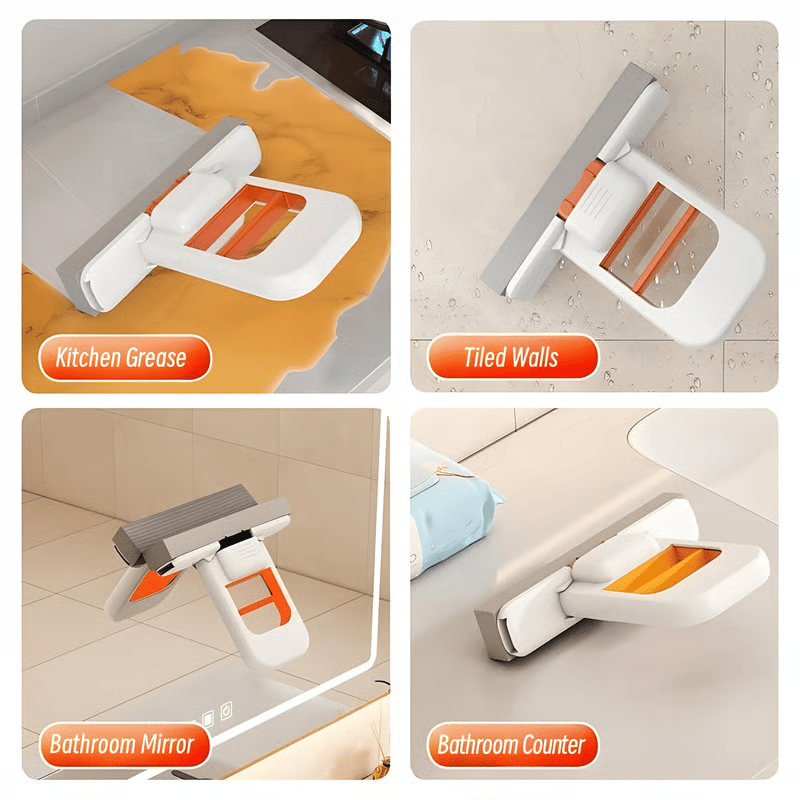 🧼🫧Mini Foldable Desktop Mop –  Mop for Wet & Dry