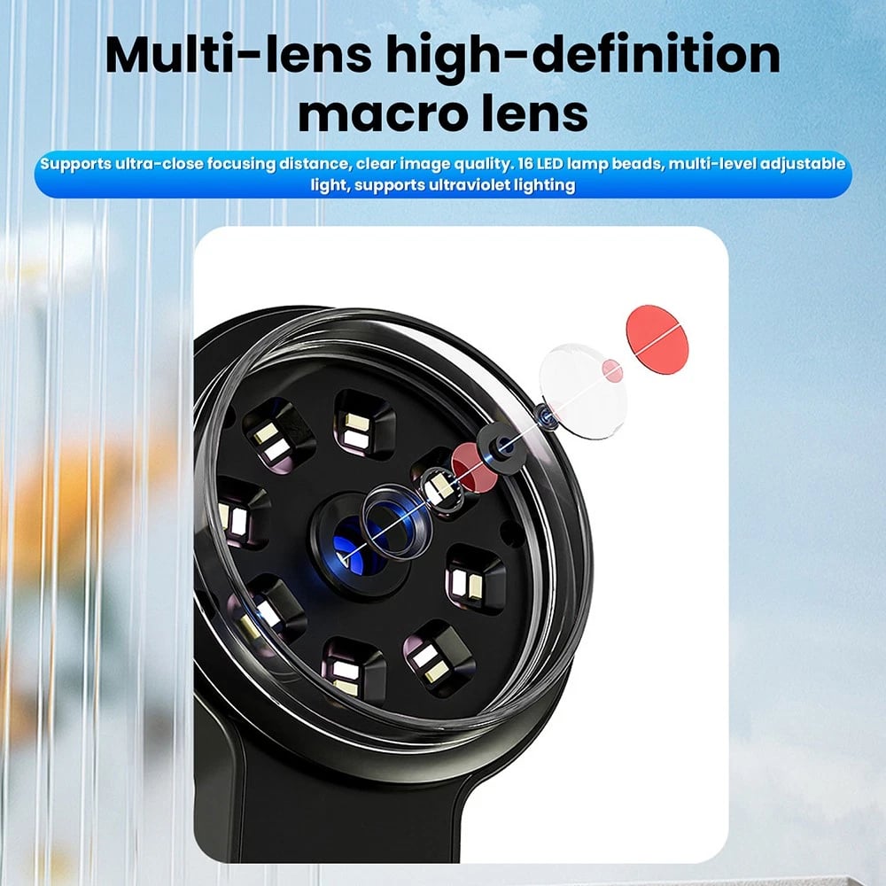 50X Digital Microscope 2.0 inch IPS Video Coin Microscop With Magnifying Glass